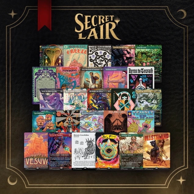 Magic the Gathering Secret Lair Through the Wormhole Galaxy Foil