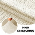 thumbnail image 2 of H.VERSAILTEX Premium Jacquard Stretch Sofa Cover with Waterproof Seat & Elastic Bottom Protection for Kids,Pets 1-Piece Furniture Protector Slipcover(Sofa,Ivory), 2 of 7