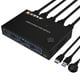 thumbnail image 1 of KCEVE KC-KVM201A USB3.0/HD 2 en 1 salida KVM Switcher Admite hasta 3840*2160@60Hz Resolución Conmuta KCEVE Negro, 1 of 7