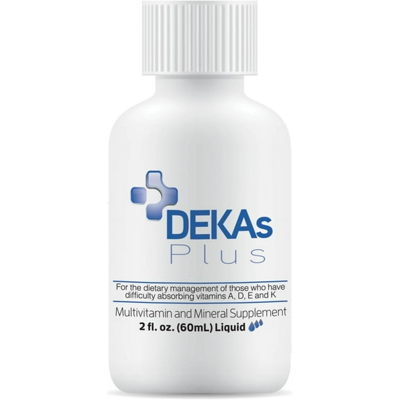 Dekas Plus Multivitamin Supplement Liquid, 2 Fl. Oz.