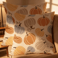 thumbnail image 7 of AUQ 2026 New Fall Pillow Covers 18X18 Set of 2 Thanksgiving Themed Blue Yellow Orange Pumpkin Print Decorative Throw Pillows Outdoor Autumn Harvest Pillowcase Farmhouse Linen Cushion Case Decor, 7 of 7