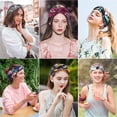 thumbnail image 5 of ZHAOCHENG Paquete de 4 Bandas para El Cabello Mujer Estilo Bohemio Floral, 5 of 5