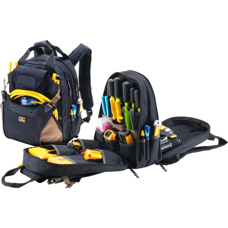 CLC Custom Leathertcraft 1134 Carpenter's Tool Backpack, 44