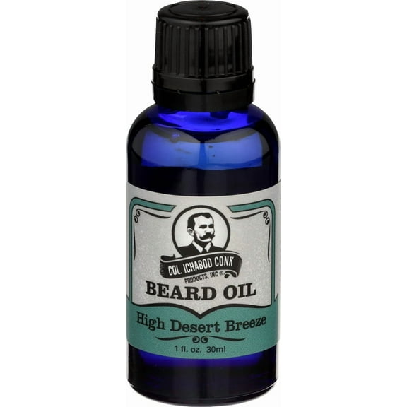 Col. Conk’s Natural Beard Oil for Men, Nourishing Beard Care for Men, High Desert Breeze, 1 oz