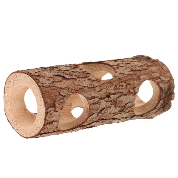 Hamster Cage Solid Wood Pet Tunnel Chew Toy for Pets House