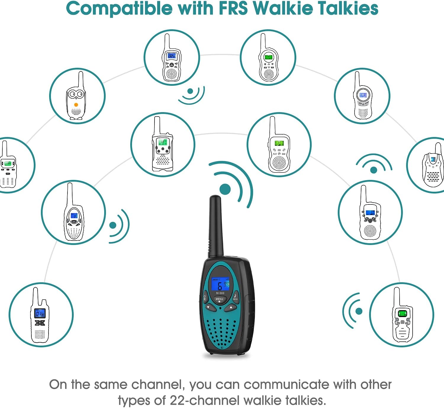WisHouse M880 FRS Walkie Talkie 2-Pack photo 2