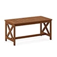 thumbnail image 2 of Furinno Tioman Hardwood Coffee Table with X Leg in Teak Oil, 2 of 5