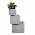 thumbnail image 3 of Hi-Line Gift Ltd 79533-H Rectangle 3 Tier Metal Fountain with Planter - Outdoor, 3 of 7