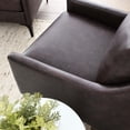 thumbnail image 7 of Modway Corland Modern Style Leather and Metal Armchair in Brown, 7 of 7