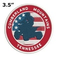thumbnail image 2 of Cumberland Mountains, Tennessee ATV / OHV American Flag 3.5 Inch Iron Or Sew On Embroidered Fabric Badge Patch Extreme Sports Iconic Series, 2 of 2