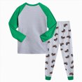 thumbnail image 6 of TOWED22 Toddler Boys Pjs Pajama Set 2 Piece Cotton Long Sleeve Top and Pants Print Comfy Sleepwear Boys Toddler 6-12 Months 12-24 Months 2t 3t 4t 5t 6t 7t 8t 9t Children,Green,6-7 Y, 6 of 8