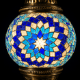 thumbnail image 6 of Angora 75 in 9-Light Turkish Moroccan Antique Multi-Head Lamps Floor Lamps with Stained Glass Mozaic Globe, 6 of 7