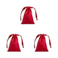 thumbnail image 3 of Youkk Sacs de Bijoux Super Doux Solution de Stockage Doit Facile à Cordon Sacs Rouges 3Set, 3 of 6