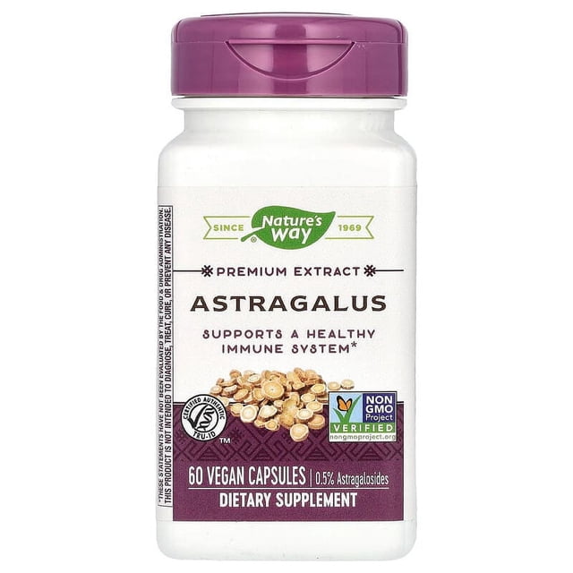 Nature's Way | Astragalus, 60 Caps | Astrágalo, 60 Cápsulas, Apoyo al Sistema Inmune