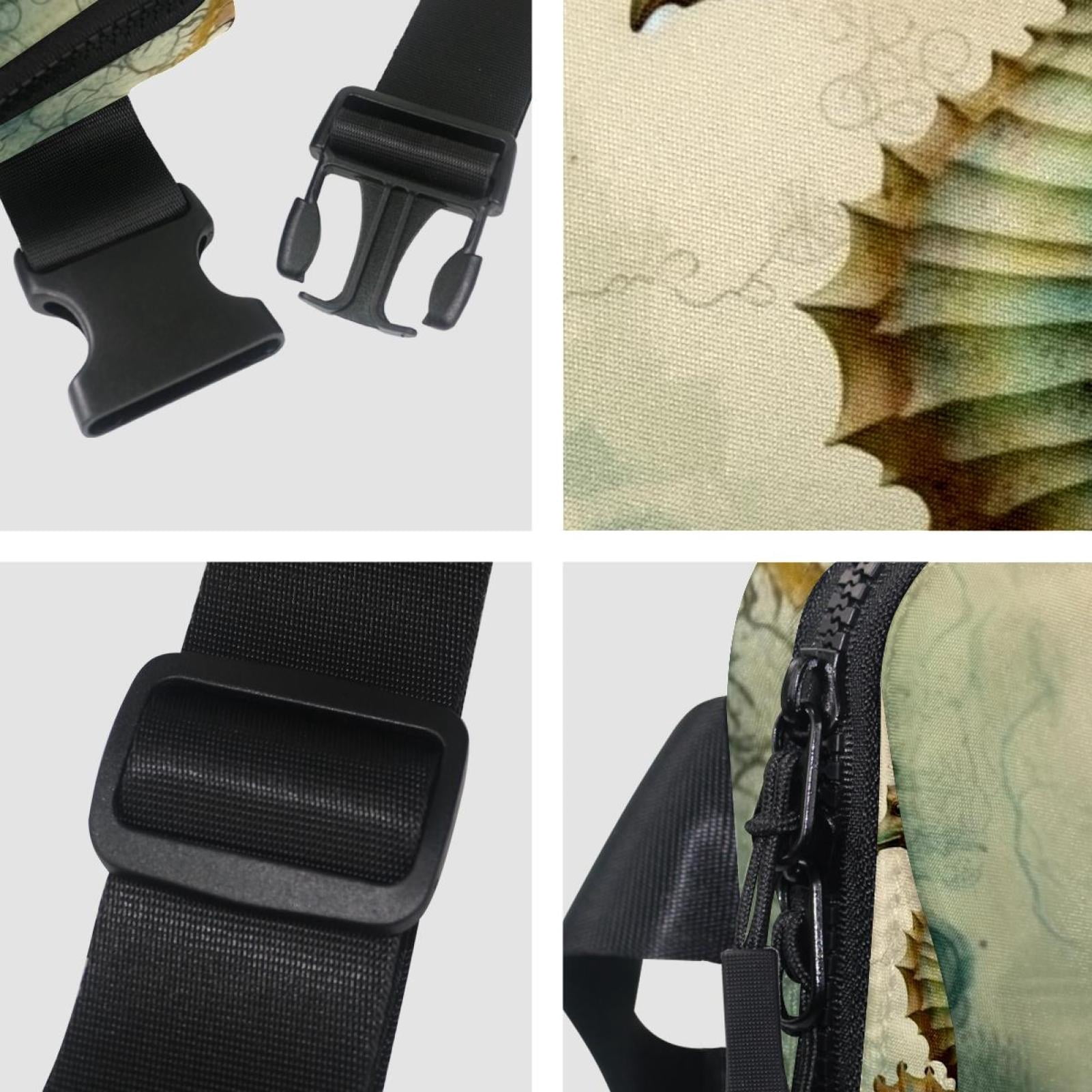 Sea horse Lightweight Adjustable Fanny Pack with Extension Strap - Unisex Crossbody Bag Money Belt