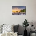 thumbnail image 5 of Beach Canvas Wall Art Sunset Coastal Bathroom Decor Olympic National Park Poster Ruby Beach Canvas Prints Pictures Nature Ocean Landscape Painting for Living Room Office Home Decorations 12x16, 5 of 6