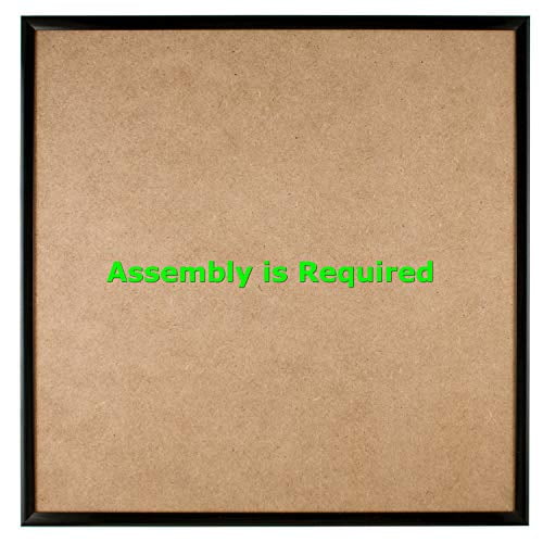 Quadro Frames 13x13 inch Picture Frame, Black, Style P375-3/8 inch Wide ...