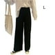thumbnail image 3 of Qarigey Pantalones Mujer Pantalón Largo Pierna Ancha Pantalón Casual Mujer Cintura Alta Prendas para la parte inferior del cuerpo Negro L, 3 of 6