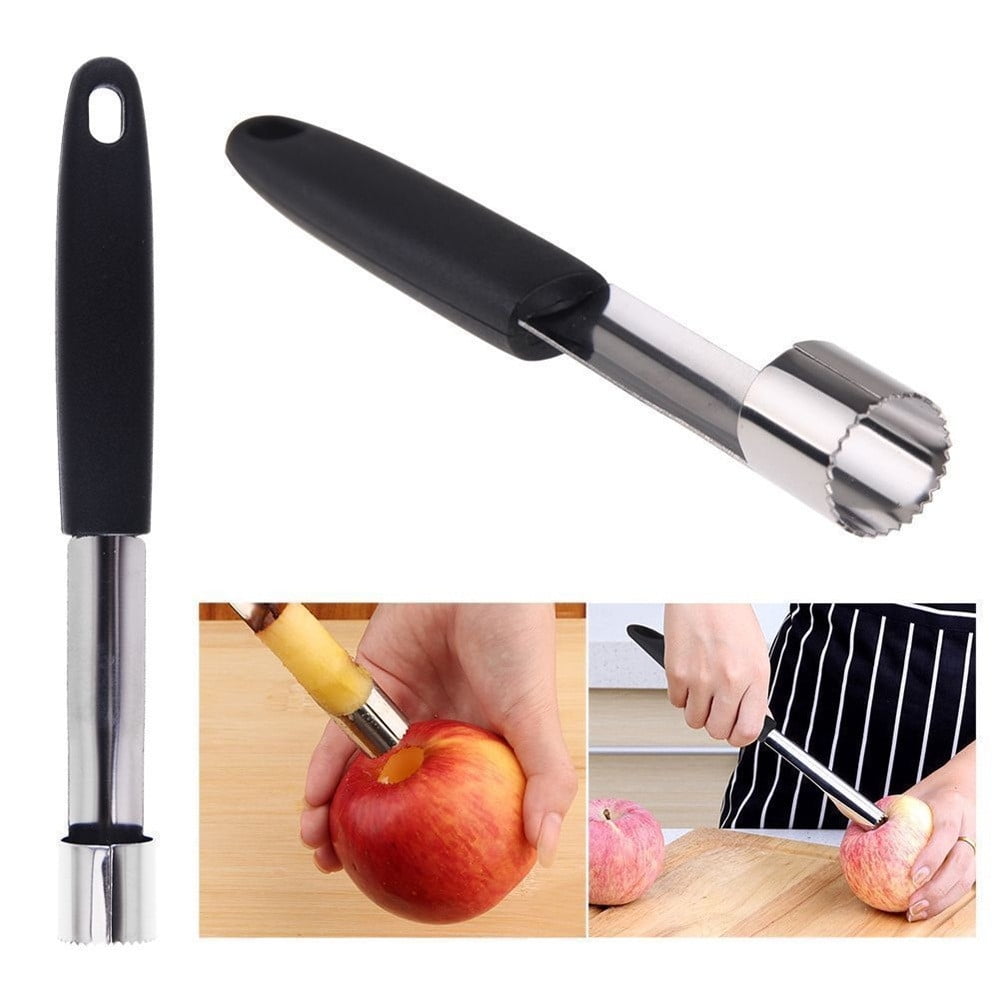 Multi-Function Stainless Steel Fruit Corer Remover Set Ideal Kitchen Tool Accessory for Pear Cherry Jujube and Red Date MERICP Fruit and Tomato Corer