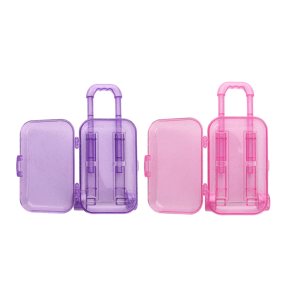 Mini Trunk Plastic 18cm Doll Luggage 