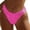 Hot Pink, variant on MIASHUI Women Low Waist Bikini Bottoms Ribbed Swim Briefs Full Coverage Bathing Suit Bottom White,S