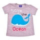 thumbnail image 1 of Playera Simply Basic Baby Para niño, save the ocean, gris,  Talla 3, 1 of 3