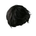thumbnail image 2 of Teissuly Wigs Cosplay Short Natural Hair Mixed Dark Black Handsome Wig Men's, 2 of 5