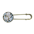 thumbnail image 1 of Broche de Metal antiguo Unbranded Lilium silvestre 7.5 cm, 1 of 3