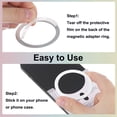 thumbnail image 3 of 3Pcs Magnetic Adapter Ring, Magnetic Wireless Charger Conversion Kit, White, 3 of 8