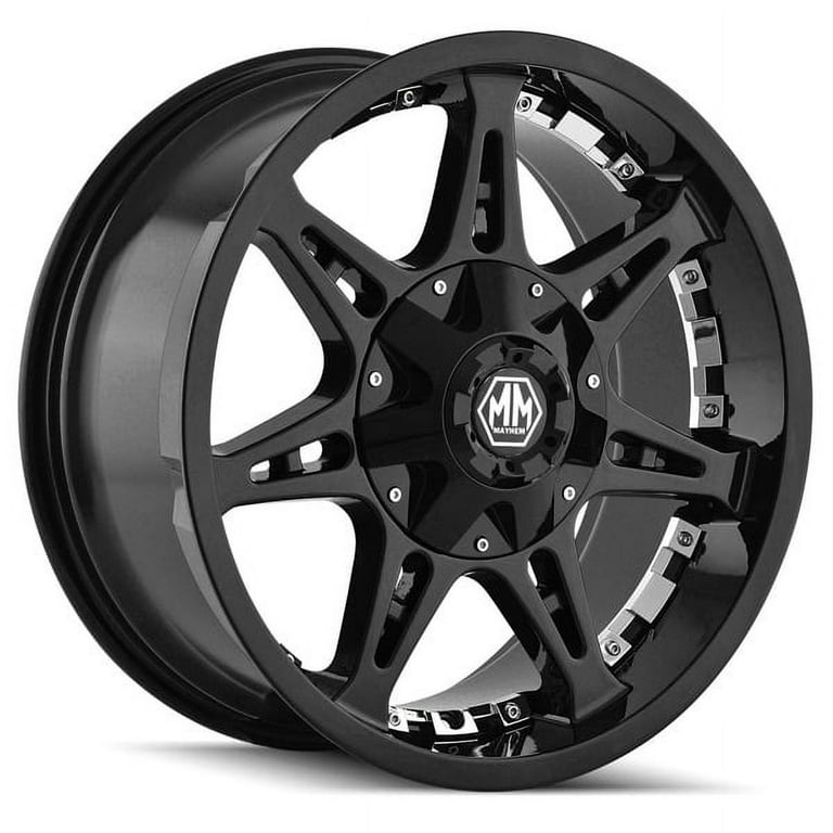 Mayhem 8060 Missile 20x12 5x127/5x139.7 -44mm Gloss Black Wheel