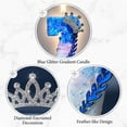 thumbnail image 4 of 1PC Cartoon Birthday Candle,Creative Number Candle with Glitter Crown Design,For Birthday Party,Cake Decoration -, 4 of 6