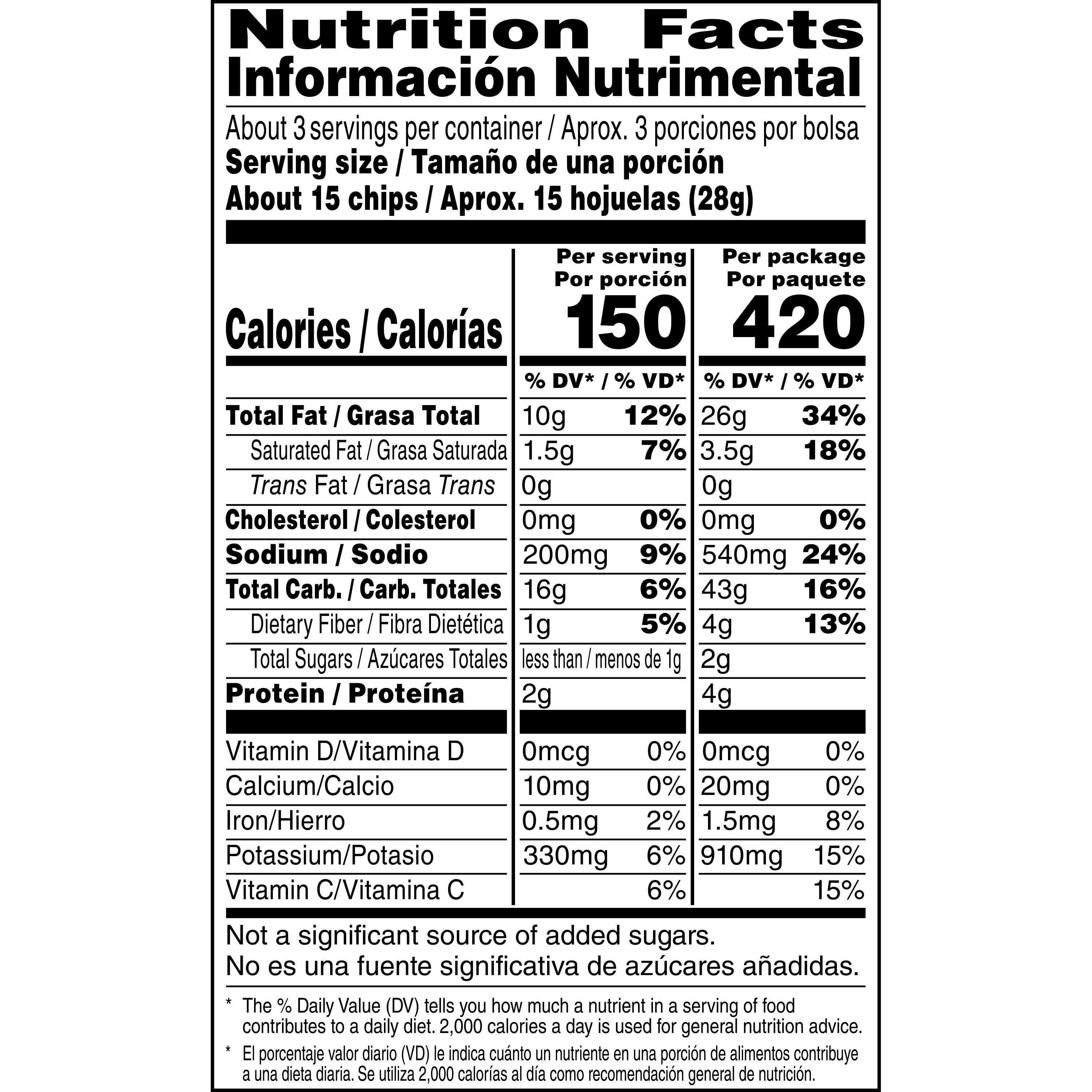 Lay's Potato Chips, Limon Flavor, 2.75 oz. Bag