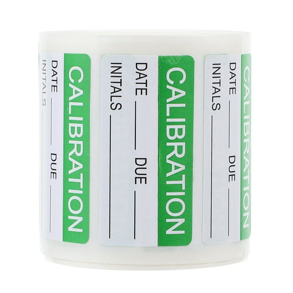 UKCOCO calibration date stickers Stickers Paper Green Organizations Pallet Labeling 300pcs