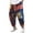 A-Navy191, variant on Mens Loose Fit Ethnic Print Drawstring Harem Pants Casual Daily Street Trousers