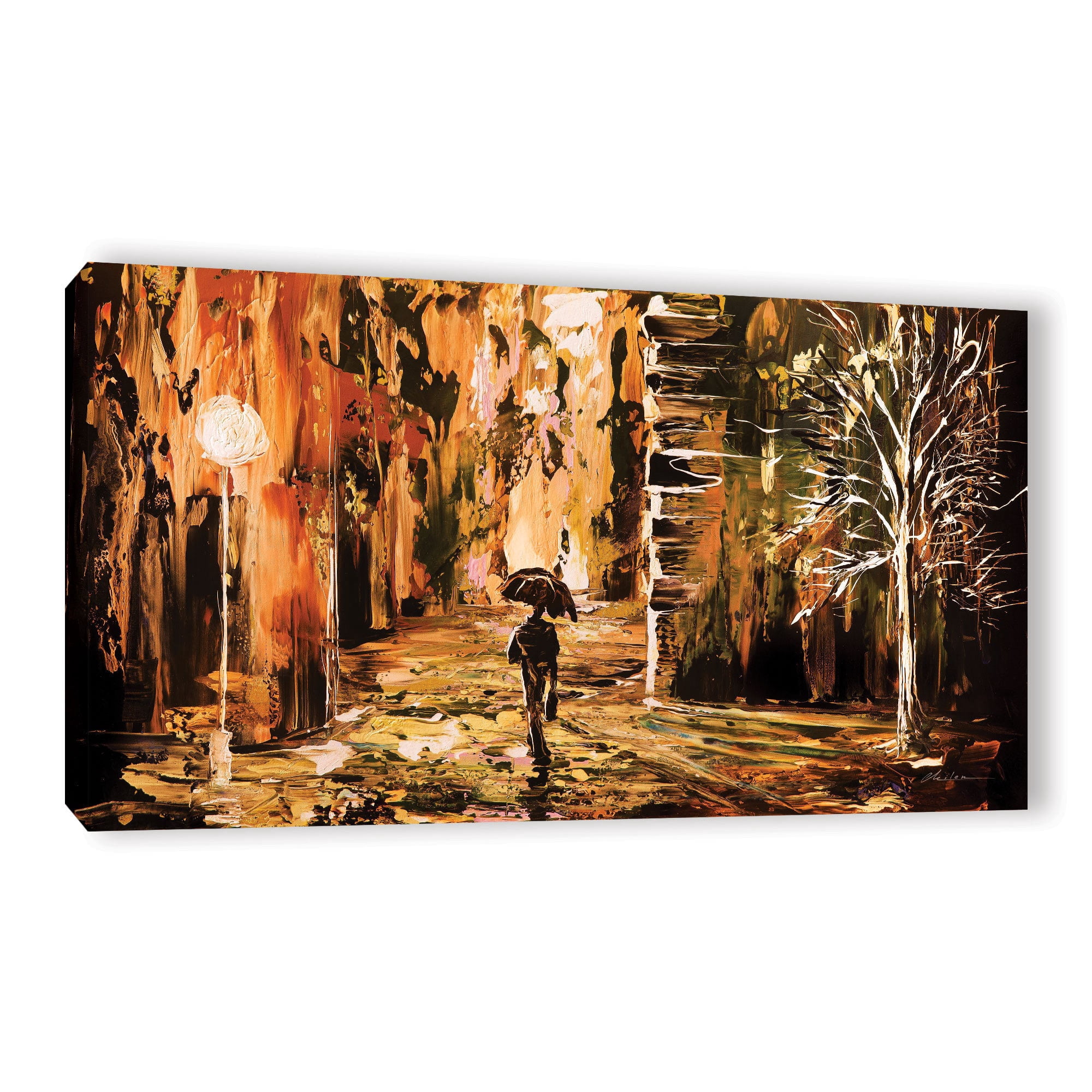 ArtWall Milen Tod "Rain 2" Gallery-wrapped Canvas