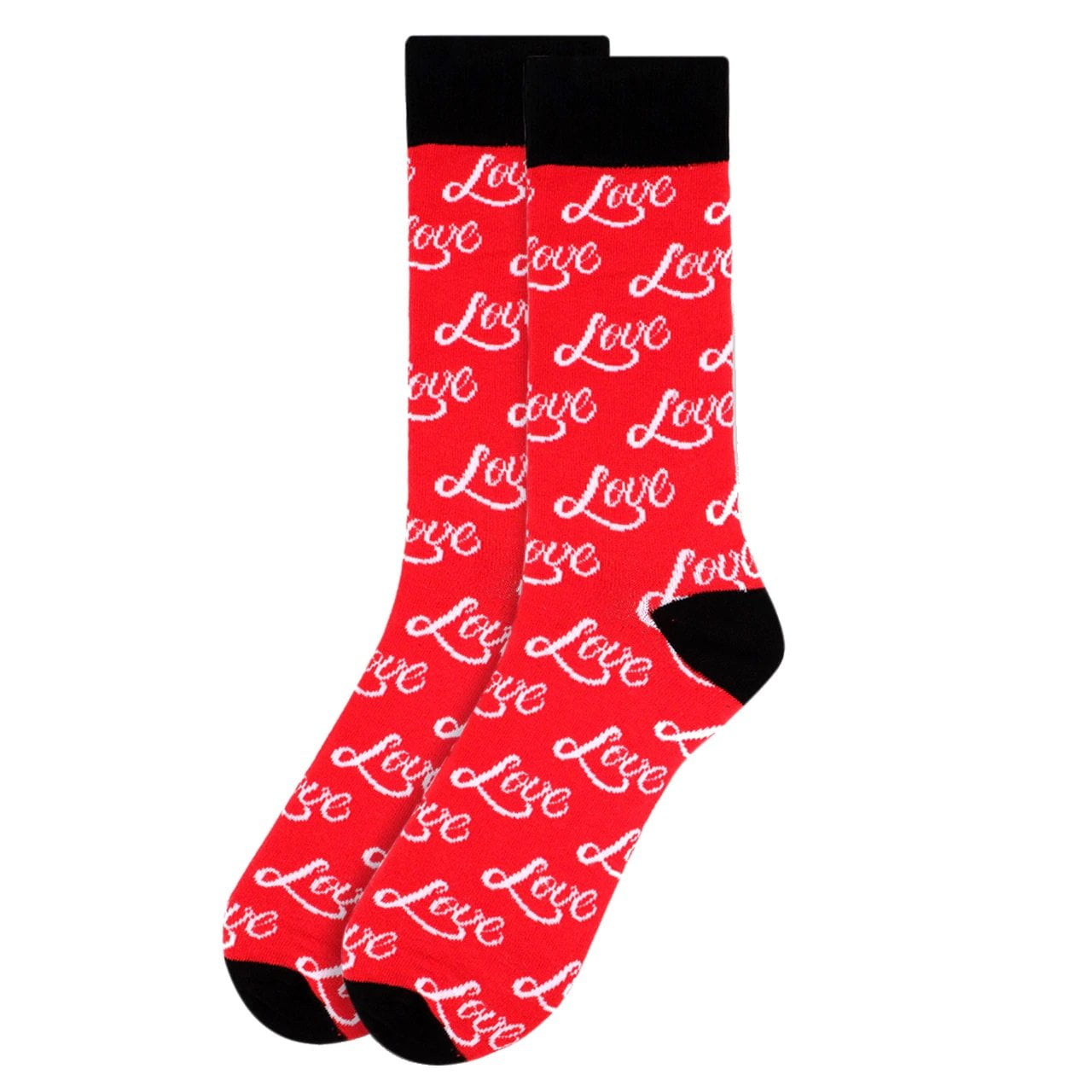 Migny Hills Mens All-season Sports Socks Valentines Colored Art Hearts I Love You Athletic Socks For Men