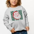 thumbnail image 2 of Ho Ho Ho Glitter Santa - Toddler Graphic Sweatshirt, 2 of 11