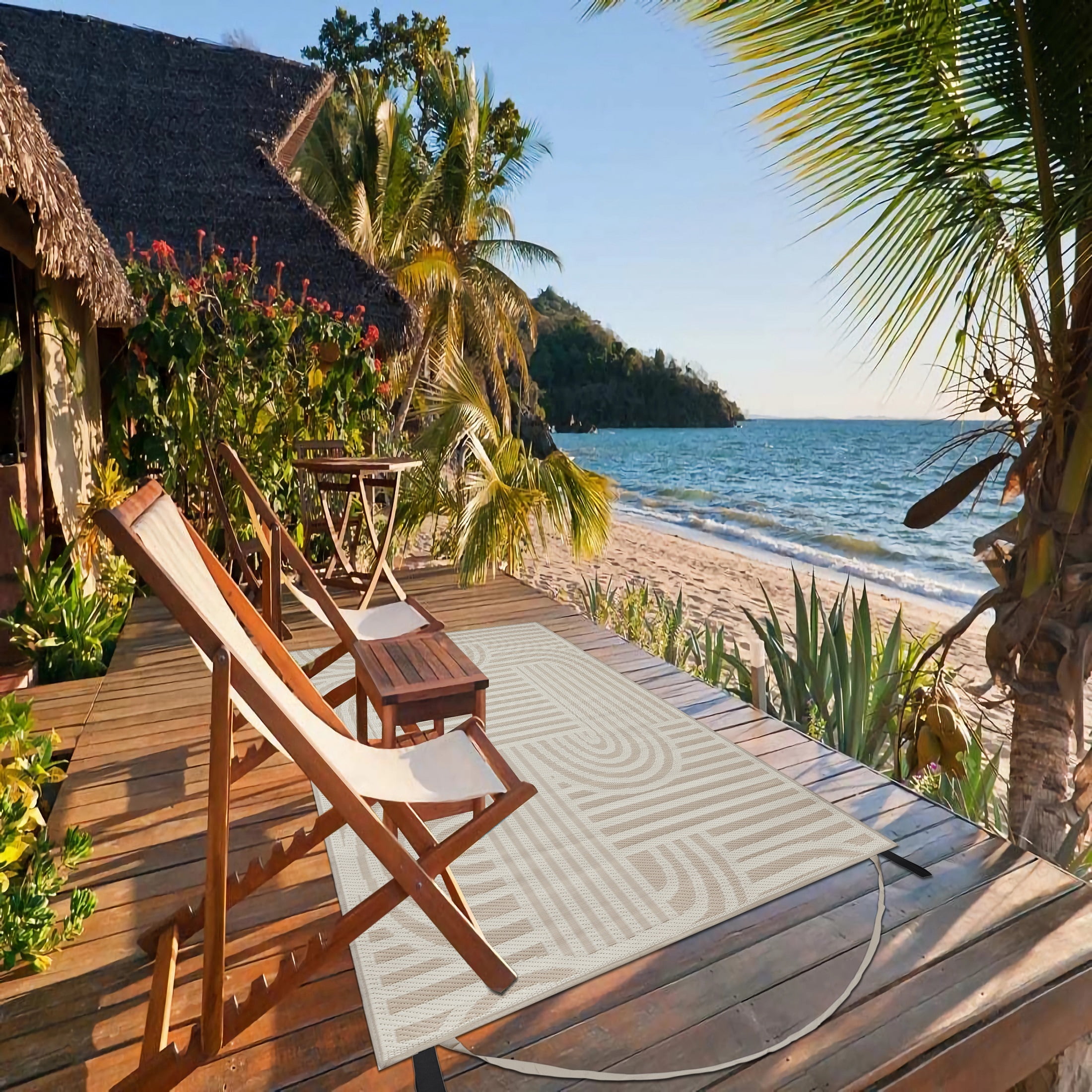 Tapis de plage Mainstays Geo