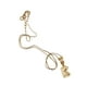 thumbnail image 4 of Collar con dije de oro laminado letra brillos K, 4 of 6