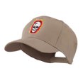 thumbnail image 2 of Halloween Skull with Flames Embroidered Cap - Khaki OSFM, 2 of 5