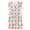 Pastel Multicolor Capybara, variant on Beezizac Teen/Little Girls Nightgown - Summer Ruffle Short Sleeves Sleepwear Cute Bow Striped Print Nightdress Pajama Size 10