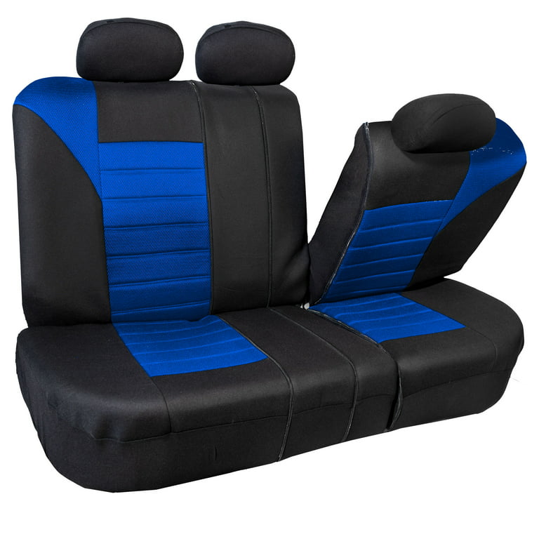 FH Group Colorful Ultra Universal Seat Cushions for Car Truck SUV Van - Front Set, Blue