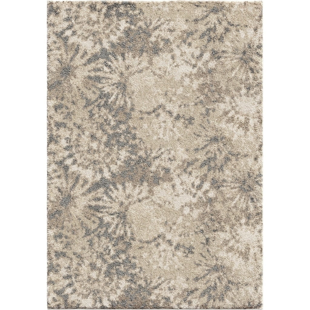Orian Rugs Greige Stencil Plush Shag By 9 X 13 Walmart Com Walmart Com