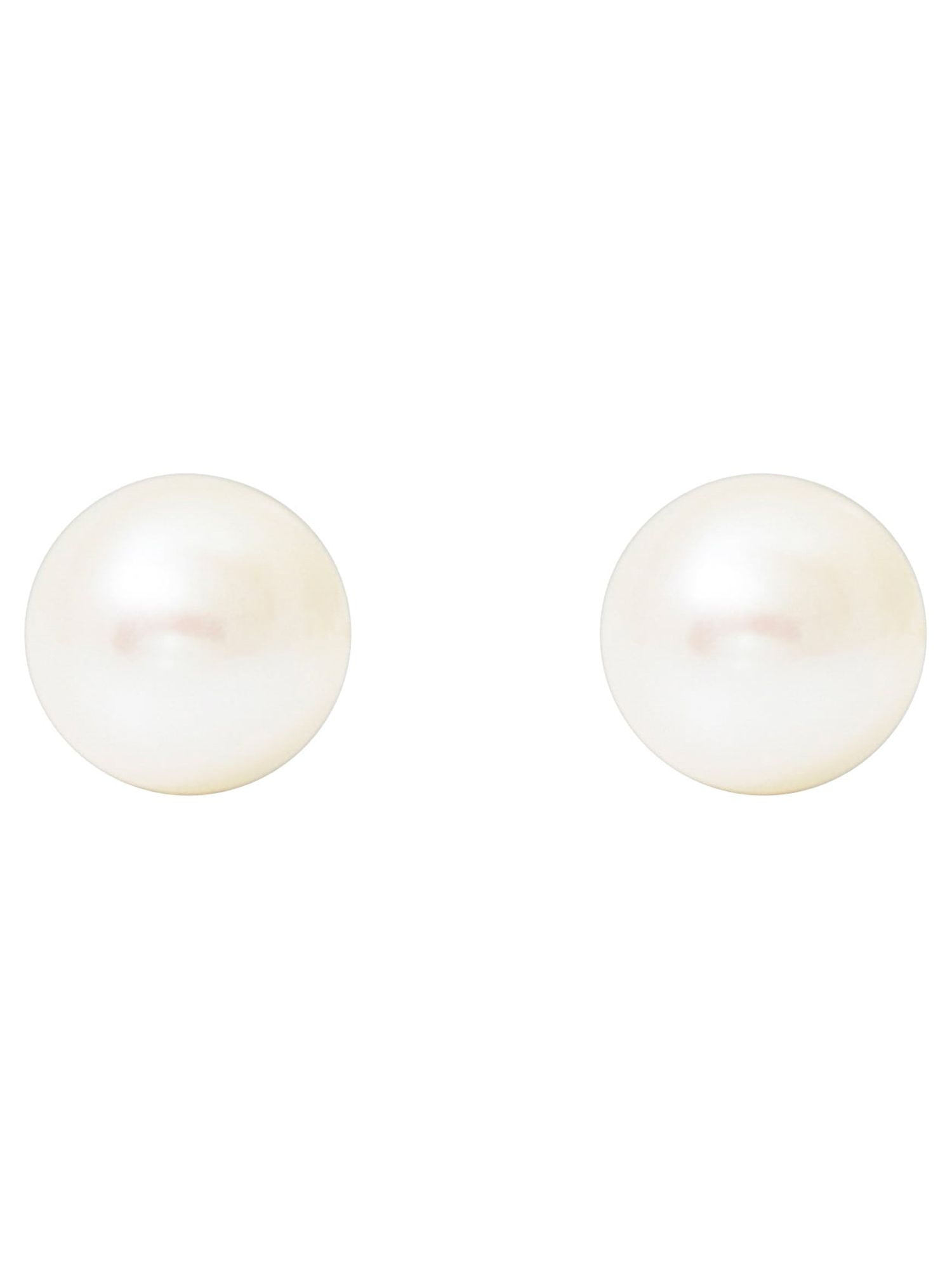 Brilliance Fine Jewelry Girl’s/Tween 14K Yellow Gold Button Pearl Stud Earrings