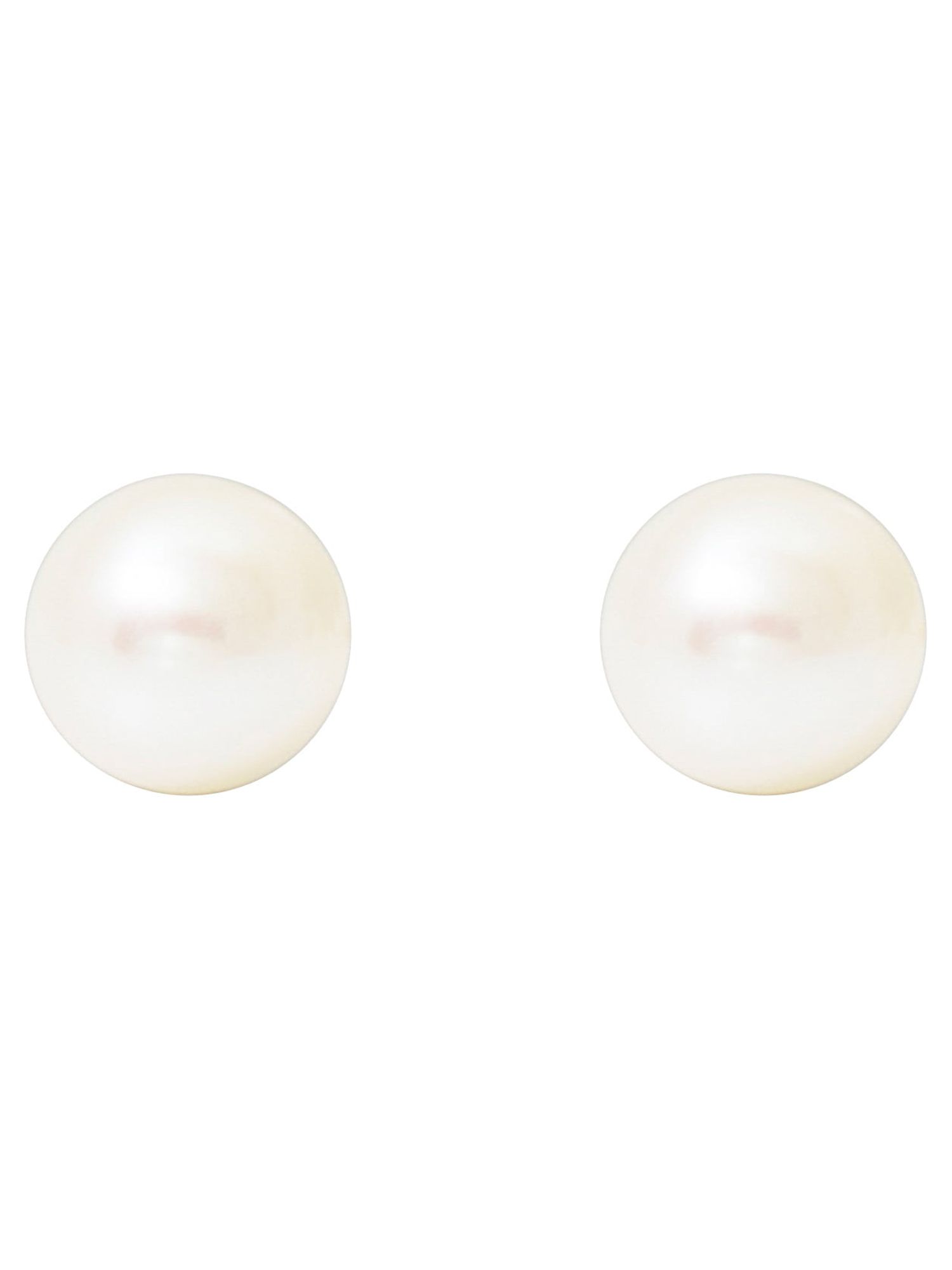 Brilliance Fine Jewelry 14K Yellow Gold Pearl Stud Earrings photo 3