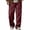Wine, variant on Maean Men's Corduroy Pants Wide Leg Loose Elastic Waist Casual Sweatpants Fall Winter Pant with Pockets