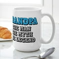 thumbnail image 6 of CafePress - Grandpa: The Man - 15 oz Ceramic Large White Novelty Mug, 6 of 6