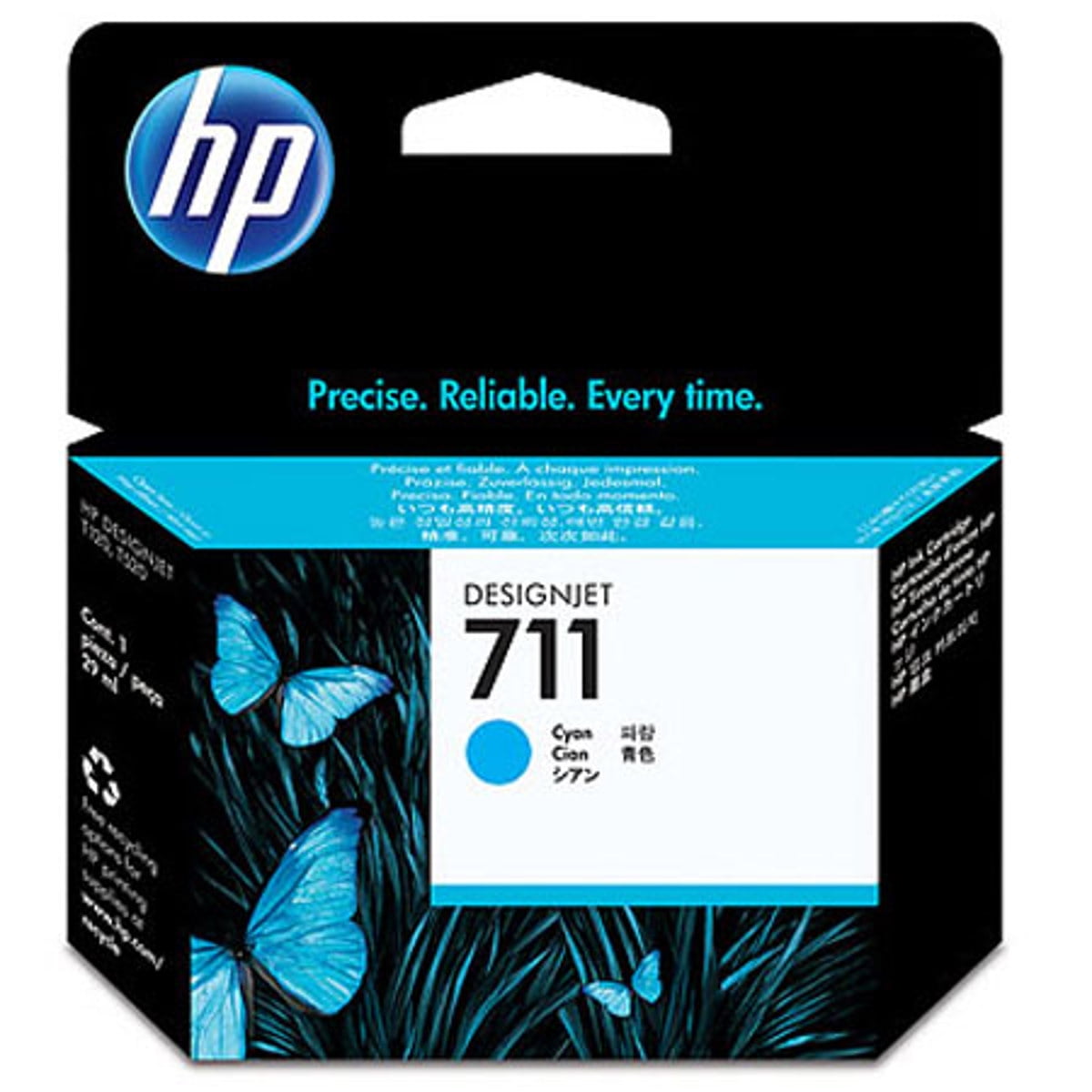 HP DesignJet 711 インクカートリッジ 6個セット HP 711 Black Cyan Magenta Yellow Ink Cartridge Bundle, Compatible