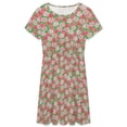 thumbnail image 3 of Peppermint Party Short Sleeve Dress Women Summer Evening Dresses Ladies Sundress, 3 of 7