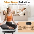 thumbnail image 4 of 10-Speed Vibration Plate, Full Body Shaker Exercise Machine with 5 Resistance Bands, Lymphatic Drainage Vibrating Board, Compact Home Gym Equipment for Weight Loss, Fat Burning Workout for Adults, 4 of 15